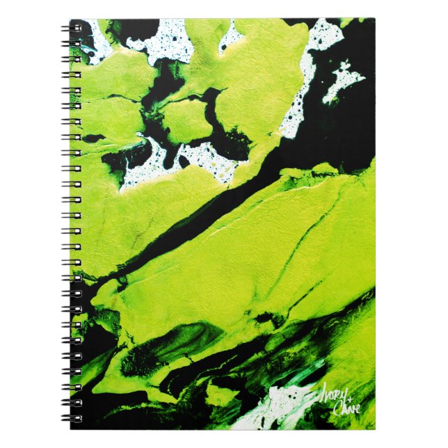 Cuaderno Resumen verde y negro de SPWW Keylime n' Slime (Frente)