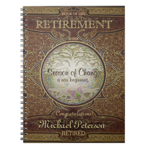 Cuaderno Retirada de libros de época personalizado