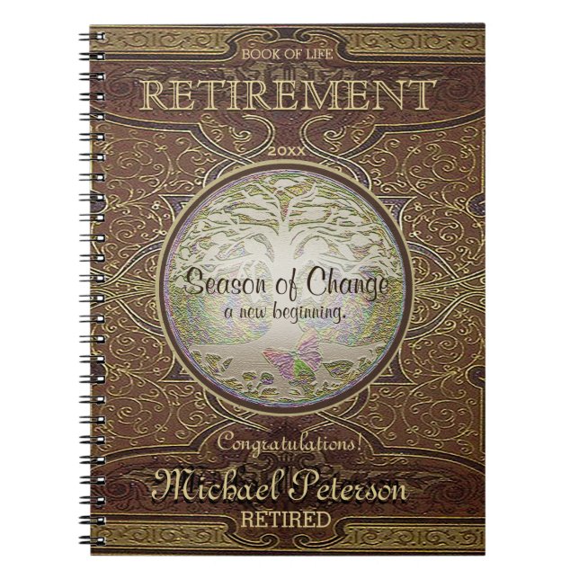 Cuaderno Retirada de libros de época personalizado (Frente)