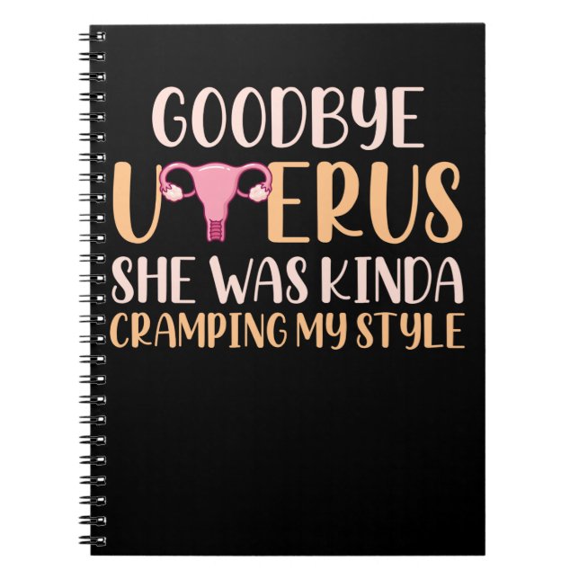 Cuaderno Retirada de útero Cirugía Histeriomía Recuperación (Frente)