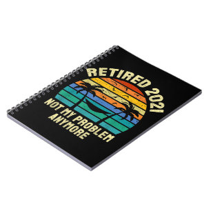 Cuaderno Retirement Gifts Vintage Retired 2021