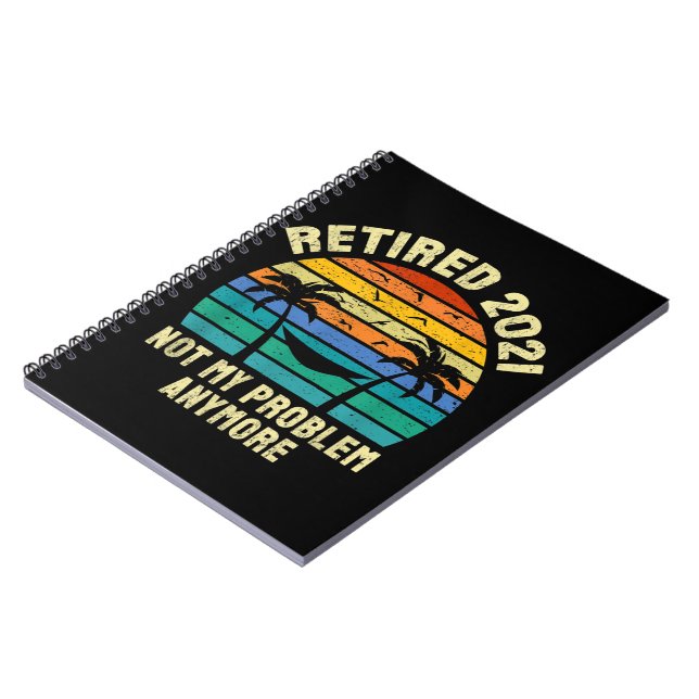 Cuaderno Retirement Gifts Vintage Retired 2021 (Lado Izquierdo)