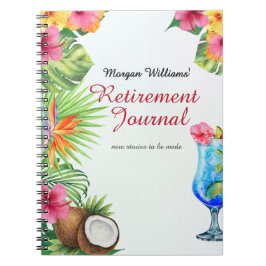 Cuaderno Retirement Tropical Summer Dine & Cocktail Party 
