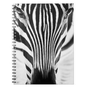 Cuaderno Retrato artístico en blanco y negro de un zeb