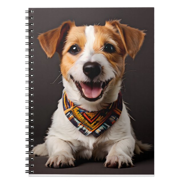 Cuaderno Retrato artístico sobre el realismo de Jack Russel (Frente)