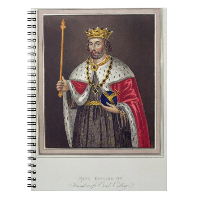 Cuaderno Retrato de 1284-1327) fundadores de rey Edward II (Frente)