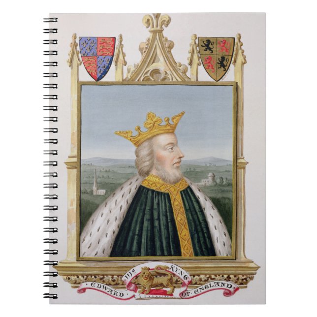 Cuaderno Retrato de 1312-77) reyes de Edward III (de (Frente)