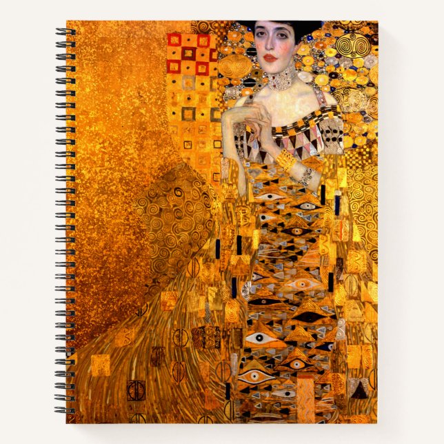 Cuaderno Retrato de Adele Bloch-Bauer por Gustav Klimt (Anverso)