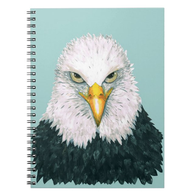 Cuaderno Retrato de águila calva (Frente)
