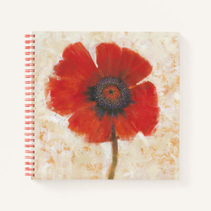 Cuaderno Retrato de amapola roja