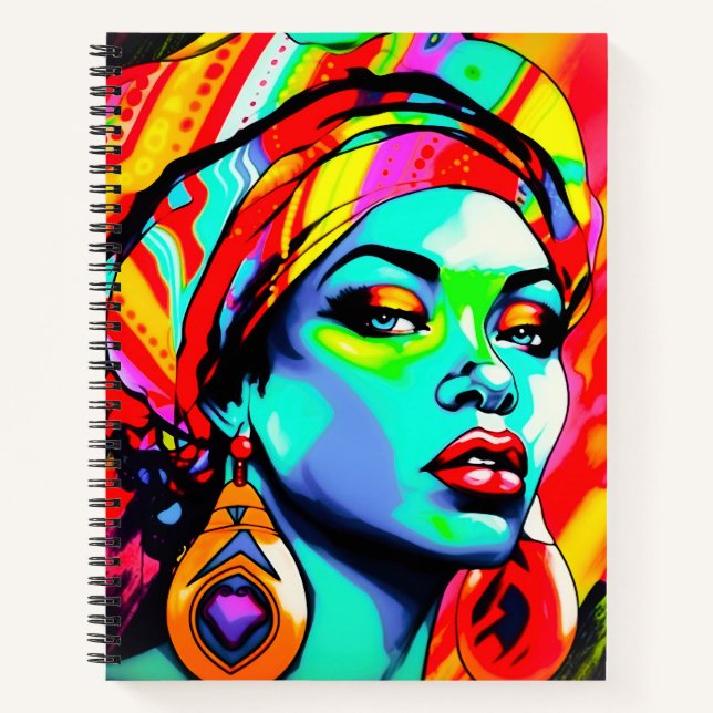 Cuaderno Retrato de arte pop (Anverso)