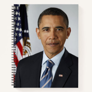 Cuaderno Retrato de Barack Obama en la Casa Blanca