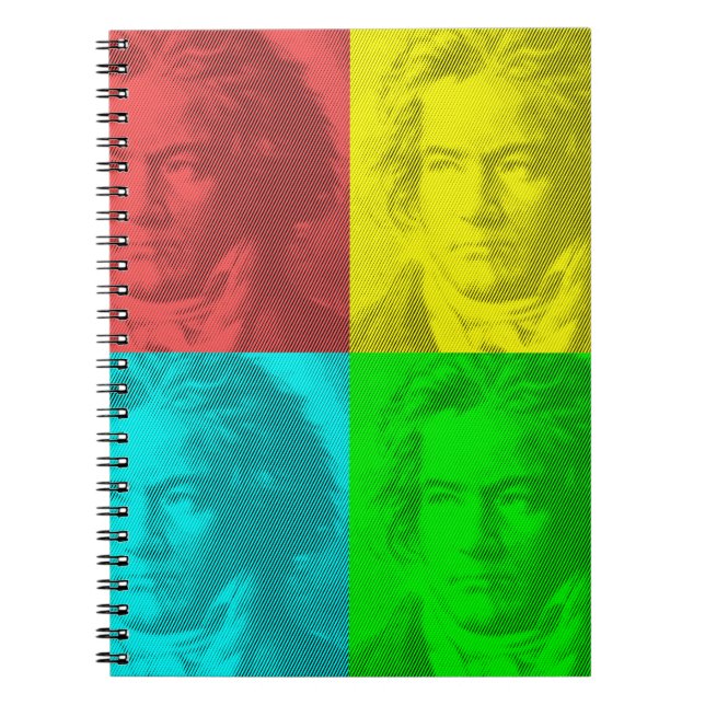 Cuaderno Retrato De Beethoven En Plazas (Frente)