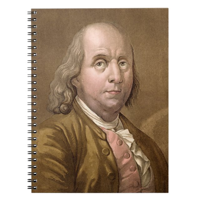Cuaderno Retrato de Benjamin Franklin (1706-90), del 'Le (Frente)