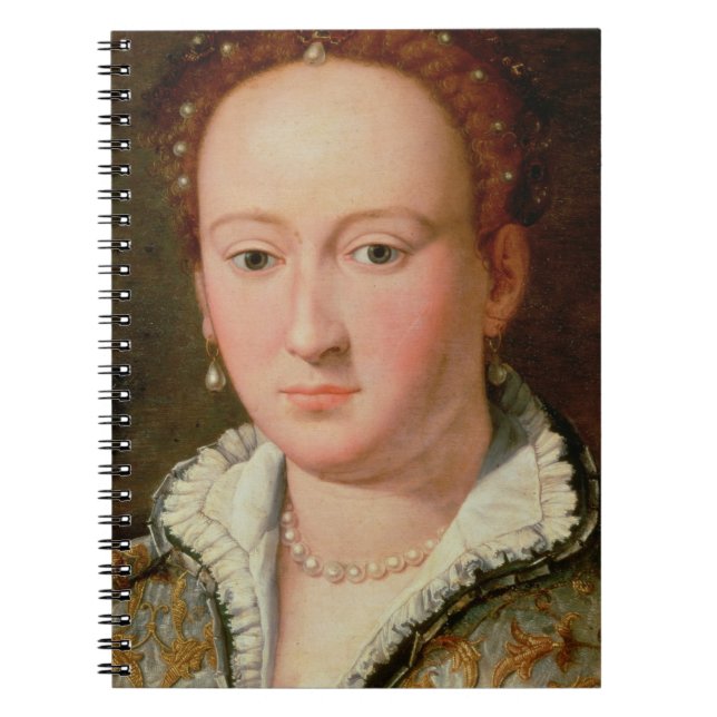 Cuaderno Retrato de Bianca Cappello, c.1580 (aceite en el (Frente)