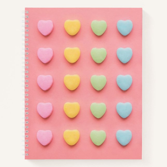 Cuaderno Retrato de Candy Hearts (Anverso)