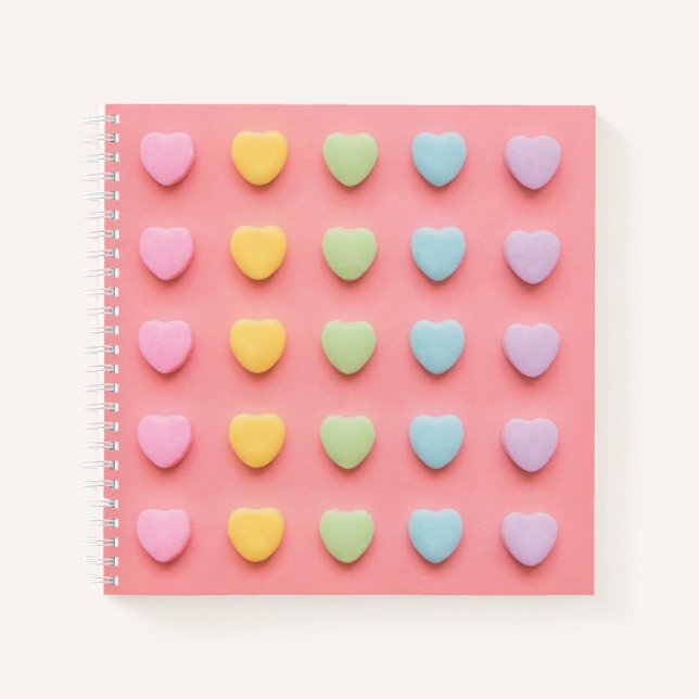 Cuaderno Retrato de Candy Hearts (Anverso)