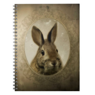 Cuaderno Retrato de conejo antiguo