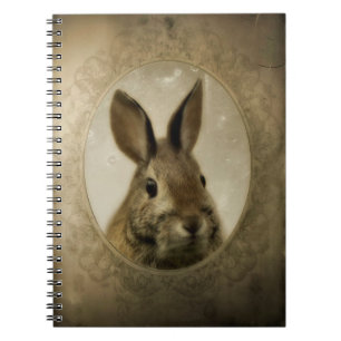 Cuaderno Retrato de conejo vintage