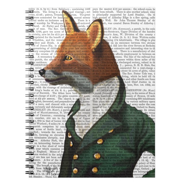 Cuaderno Retrato de Dandy Fox (Frente)