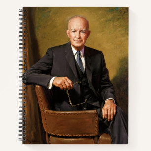 Cuaderno Retrato de Dwight Eisenhower Presidente de la Casa