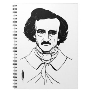 Cuaderno Retrato de Edgar Allan Poe