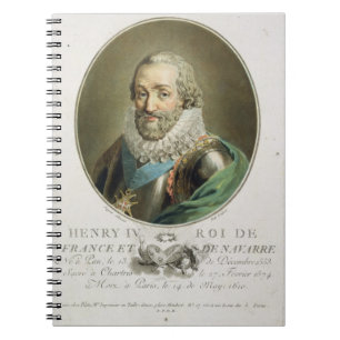 Cuaderno Retrato de Enrique IV, rey de Francia y de Navarra