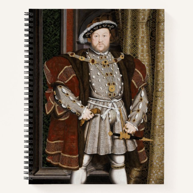 Cuaderno Retrato de Enrique VIII (Hans Holbein el Joven) (Anverso)