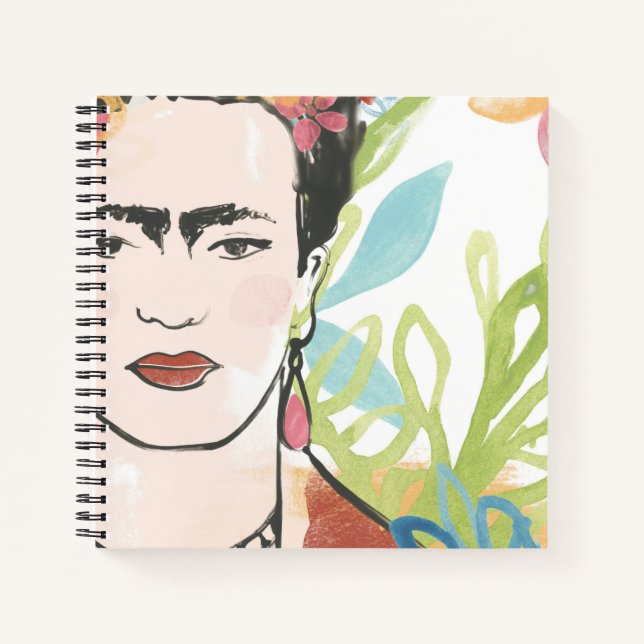Cuaderno Retrato de Frida Kahlo (Anverso)