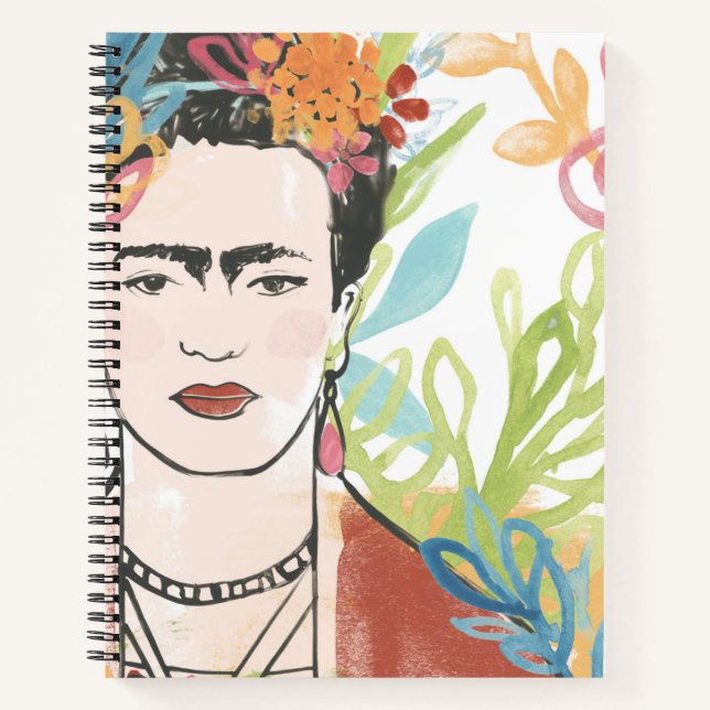 Cuaderno Retrato de Frida Kahlo (Anverso)