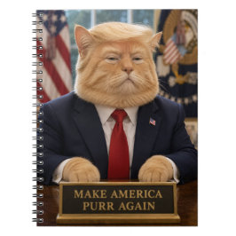 Cuaderno Retrato de gato de Trump: haz que América vuelva a