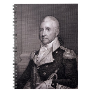 Cuaderno Retrato de general importante Juan Brooks, grabado