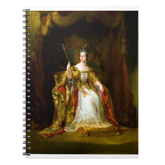 Cuaderno Retrato de George Hayter de la Reina Victoria (Frente)