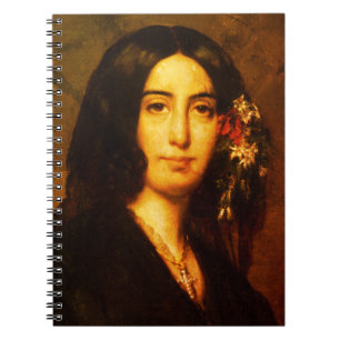Cuaderno Retrato de George Sand por Auguste Charpentier