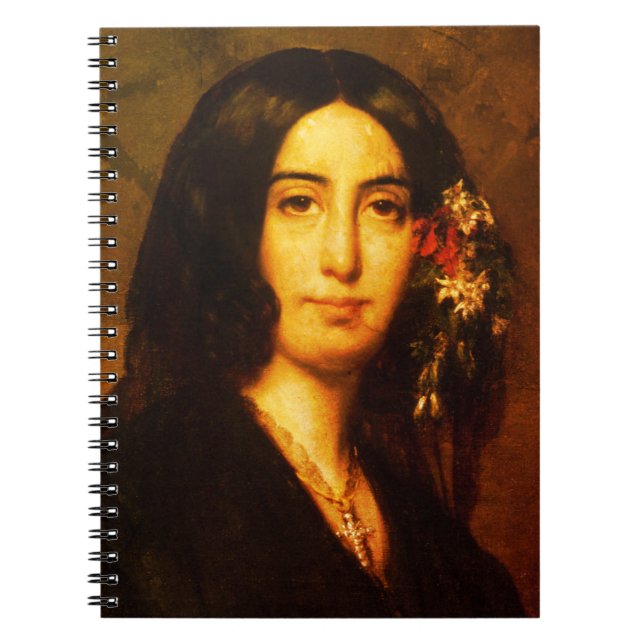 Cuaderno Retrato de George Sand por Auguste Charpentier (Frente)