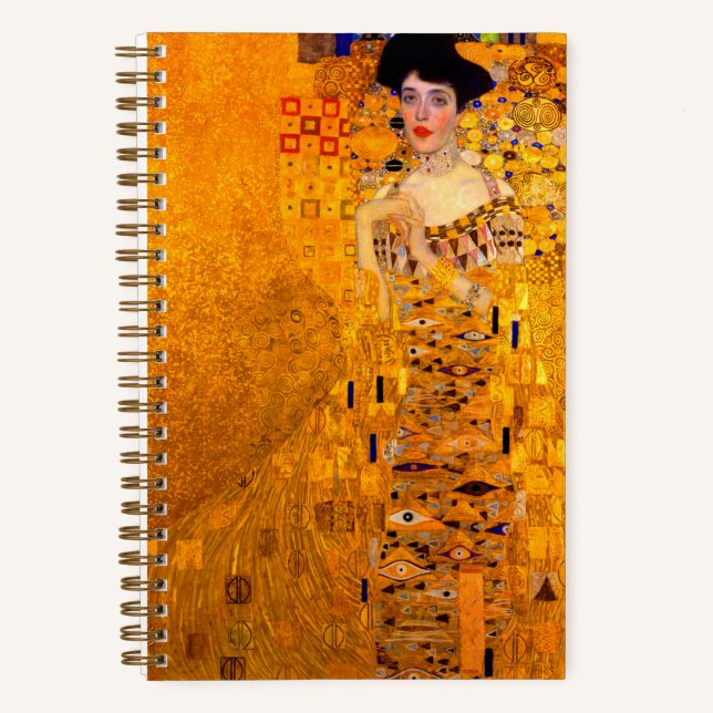 Cuaderno Retrato de Gustav Klimt de Adele Bloch Bauer (Anverso)