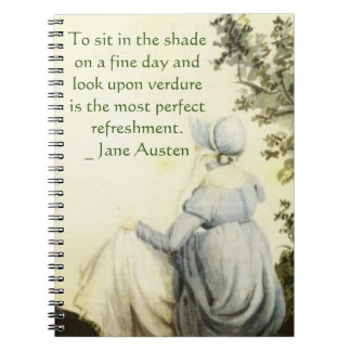 Cuaderno Retrato de Jane Austen + cita