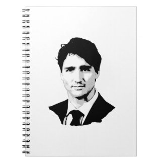 Cuaderno Retrato de Justin Trudeau