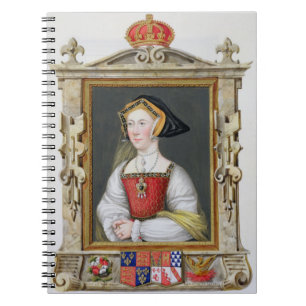 Cuaderno Retrato de la 3ro reina de Jane Seymour
