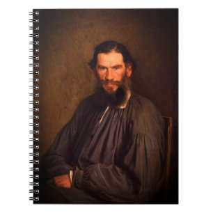 Cuaderno Retrato de Leo Tolstoy (por Ivan Kramskoi, 1873)