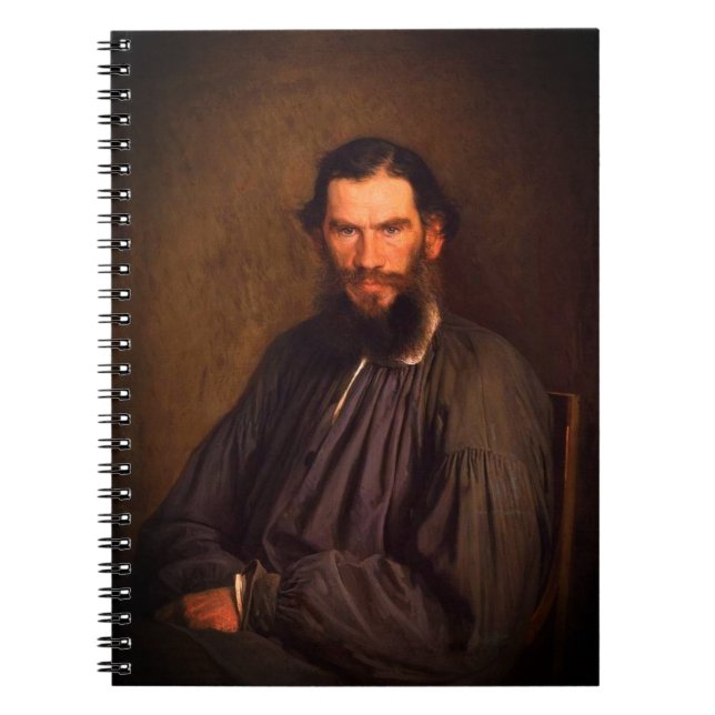 Cuaderno Retrato de Leo Tolstoy (por Ivan Kramskoi, 1873) (Frente)