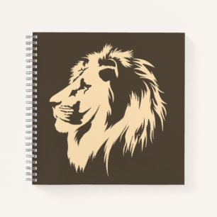 Cuaderno Retrato de león (arena)