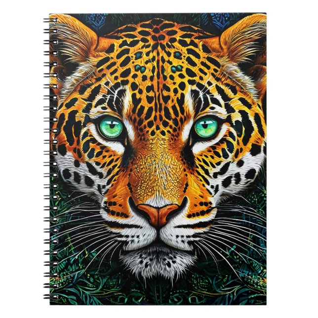 Cuaderno retrato de leopardo (Frente)