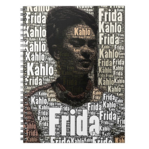 Cuaderno Retrato de letras de Frida Kahlo
