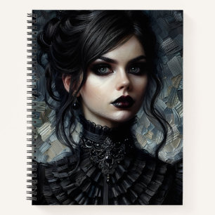 Cuaderno Retrato de mujer victoriana gótico