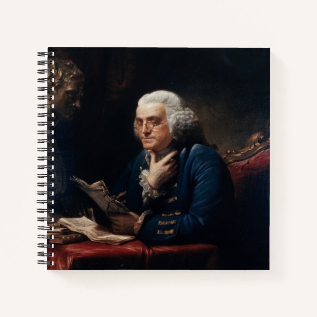 Cuaderno Retrato de pulgar, Benjamin Franklin Padre fundado (Anverso)