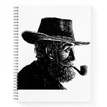 Retrato de punto y línea: anciano sabio fumando en