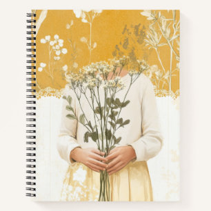 Cuaderno Retrato de ramillete de flores silvestres Cottagec