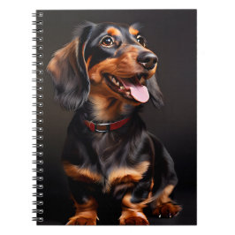 Cuaderno Retrato de realismo de Dachshund vertical