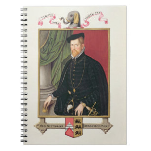 Cuaderno Retrato de sir Nicholas Throckmorton (1515-71)